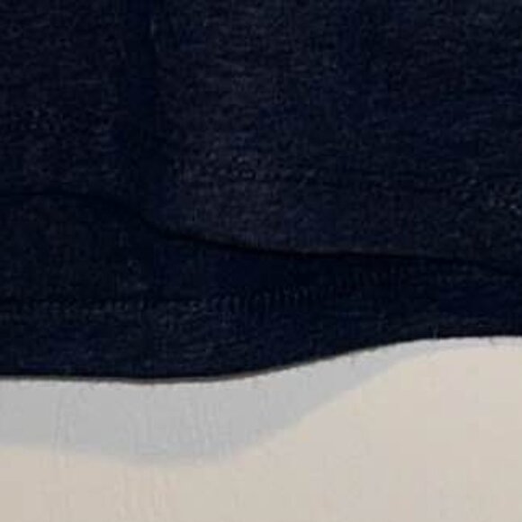 Talbots Cinched Shoulder Tie Bateau Neck Tee - Dark Navy Blue woman's size XLP - Picture 5 of 7